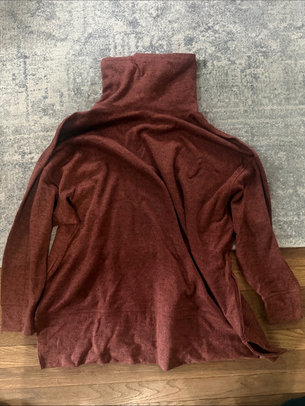 Cozy High-Neck Sweater in Deep Rust